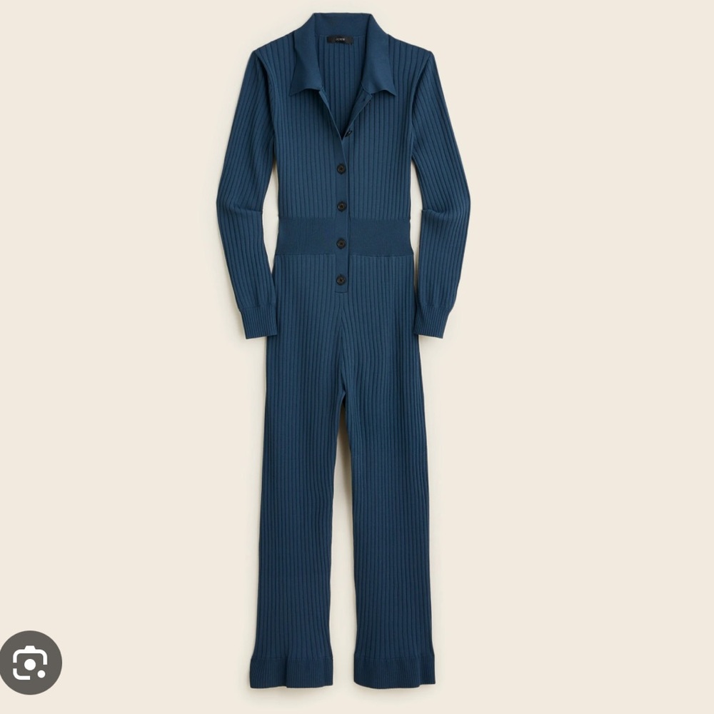 JCrew Ribbed Cropped Jumpsuit